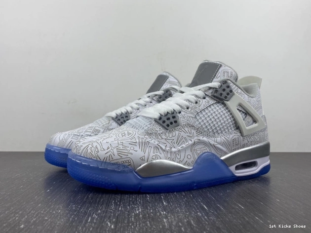 1st Kicks Shoes 705333-105 30th 4 Jordan Retro Laser Anniversary 0712